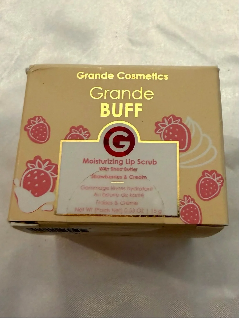 Grande Cosmetics GrandePOUT Plumping Lip Mask 15g STRAWBERRIES & CREAM New